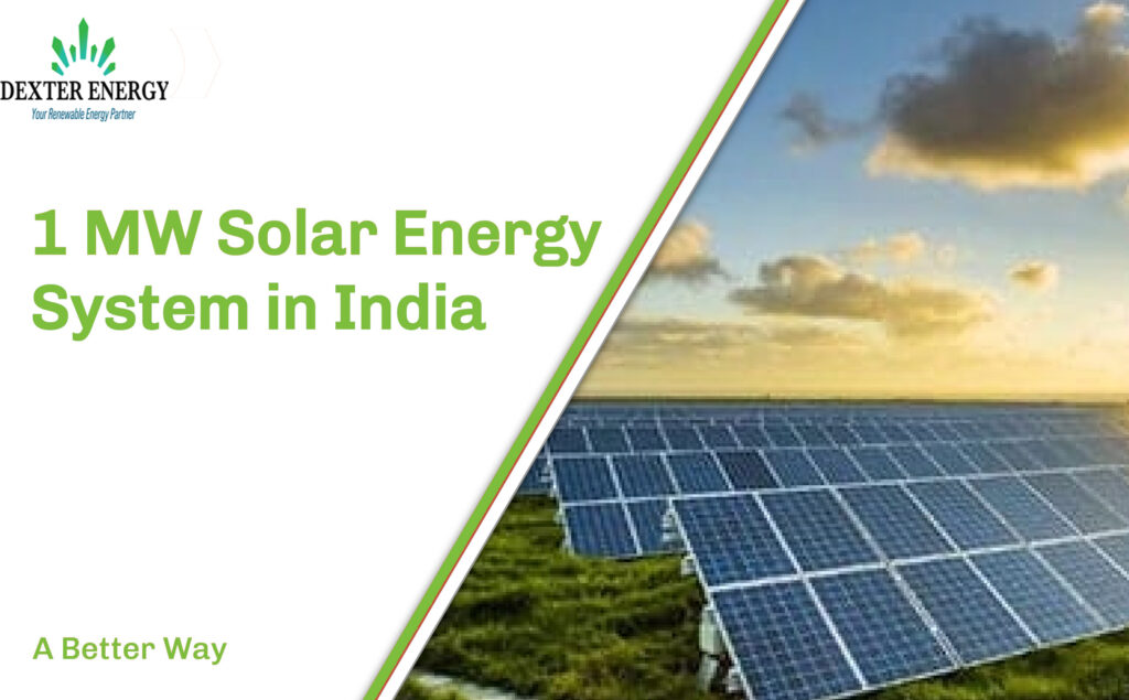1 MW solar power plant in India