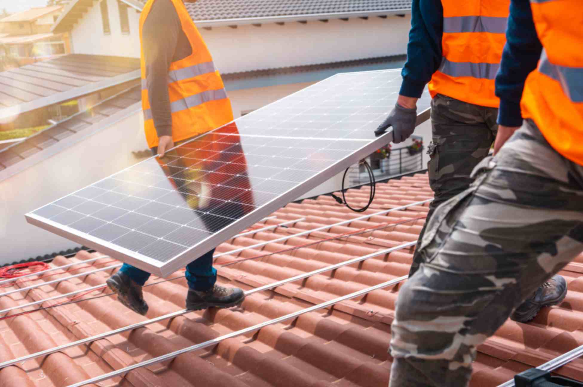 Solar panel installation